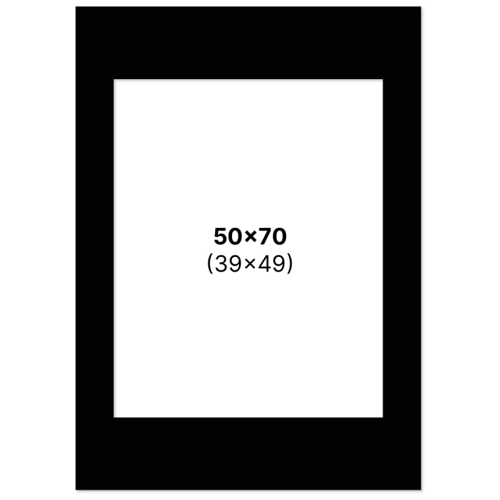 Passepartout Black 50x70 cm in the group Hobby & Creativity / Organize / Frames / Matboards at Pen Store (135124)