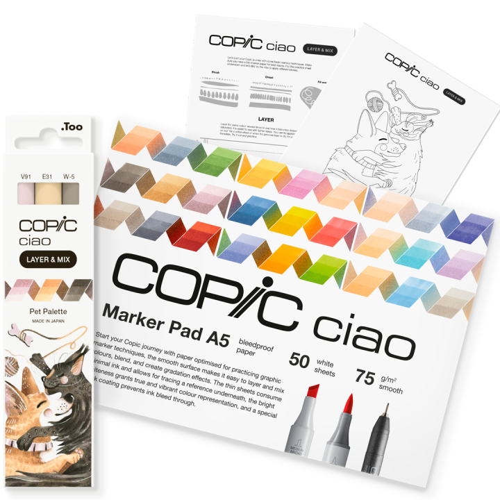 Ciao Layer & Mix 2D Starter Set Pet in the group Pens / Artist Pens / Illustration Markers at Pen Store (135133)