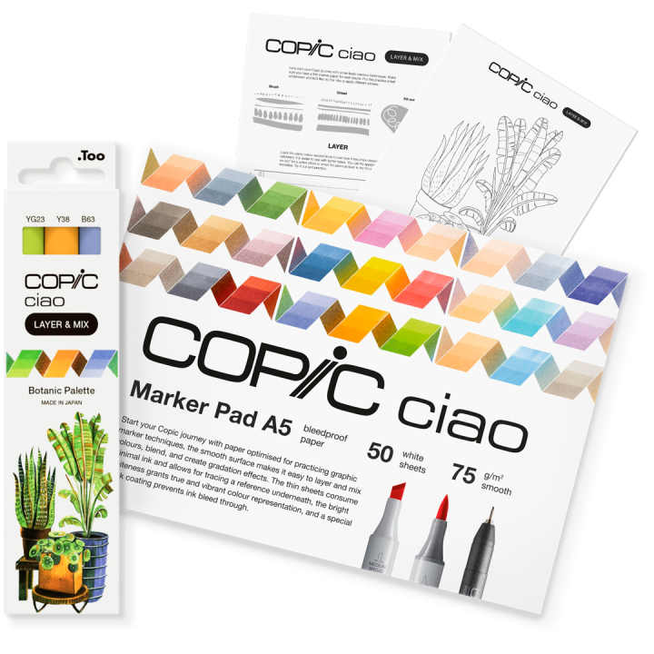 Ciao Layer & Mix 3D Starter Set Botanic in the group Pens / Artist Pens / Illustration Markers at Pen Store (135137)