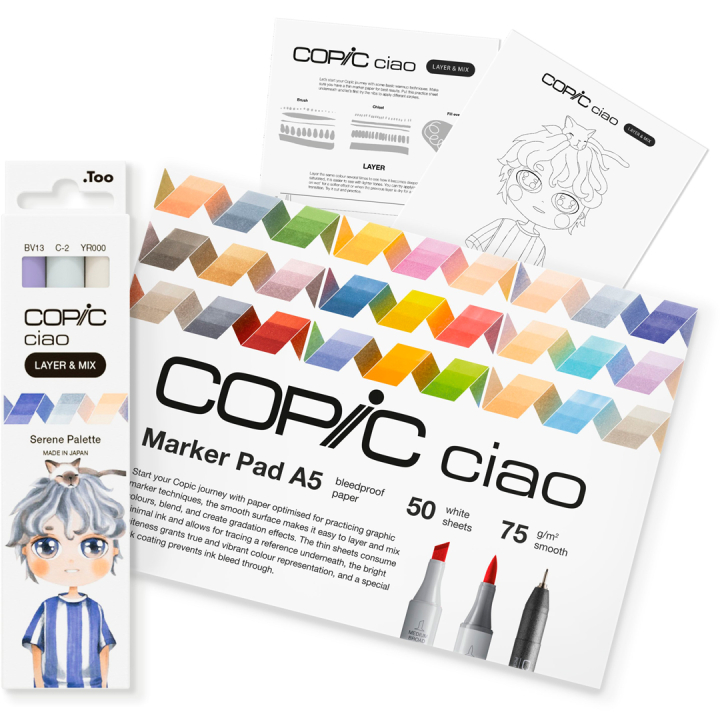 Ciao Layer & Mix Manga Starter Set Serene in the group Pens / Artist Pens / Illustration Markers at Pen Store (135141)