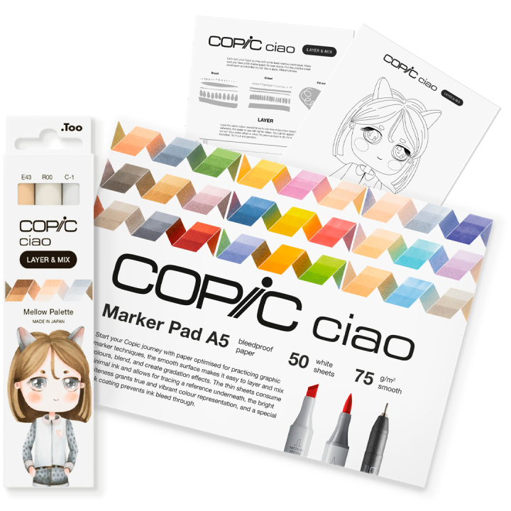 Ciao Layer & Mix Manga Starter Set Mellow in the group Pens / Artist Pens / Illustration Markers at Pen Store (135143)