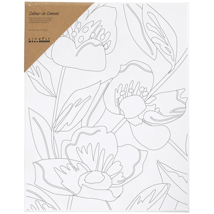 Canvas with print 24x30cm 360g Poppy in the group Art Supplies / Studio / Artist Canvas / Acrylic canvas at Pen Store (135413)