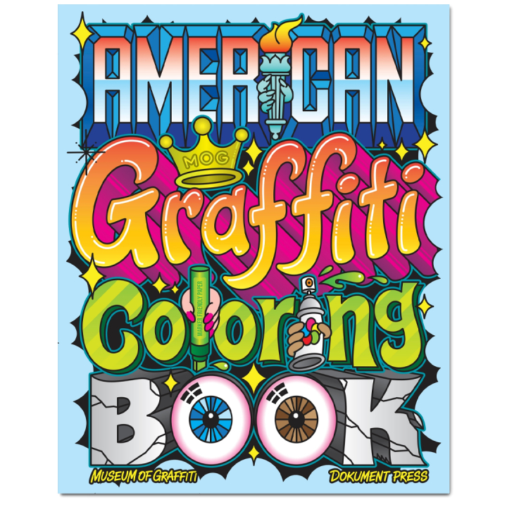 American Graffiti Coloring Book in the group Hobby & Creativity / Books / Adult Coloring Books at Pen Store (135491)