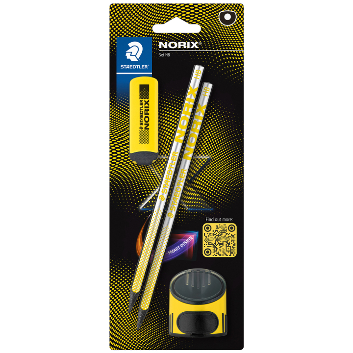 School Set Norix Pencils + Accessories Yellow in the group Kids / Kids' Pens / Kid's Writing at Pen Store (135511)