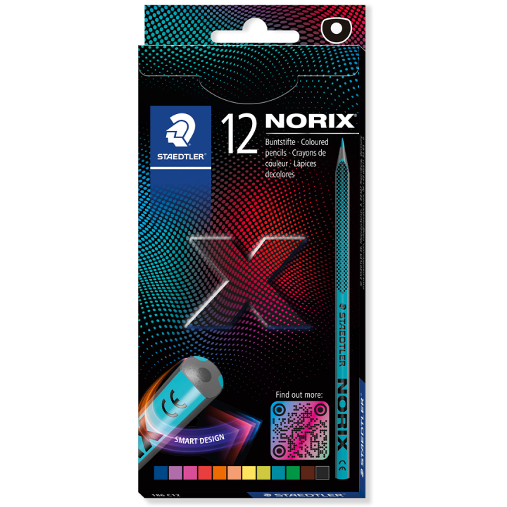 Coloured Pencils Norix Set of 12 in the group Kids / Kids' Pens / Coloring Pencils for Kids at Pen Store (135514)