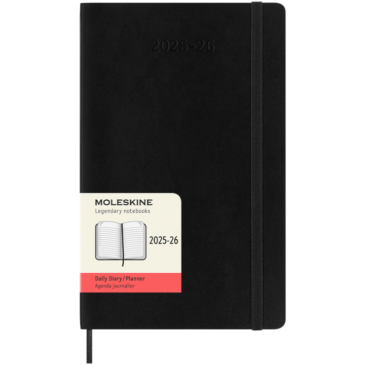 Calendar 18M Daily Soft Cover Large Black in the group Paper & Pads / Planners / 18-Month Planners at Pen Store (135595)