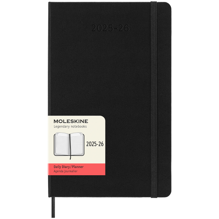 Calendar 18M Daily Hard Cover Large Black in the group Paper & Pads / Planners / 18-Month Planners at Pen Store (135596)