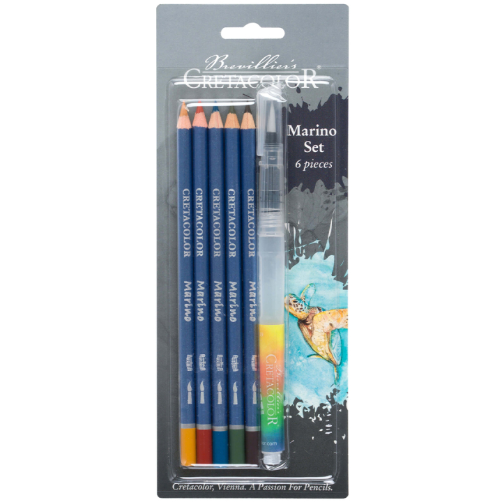 Marino Watercolour Drawing set 6 pieces in the group Pens / Artist Pens / Watercolor Pencils at Pen Store (135645)