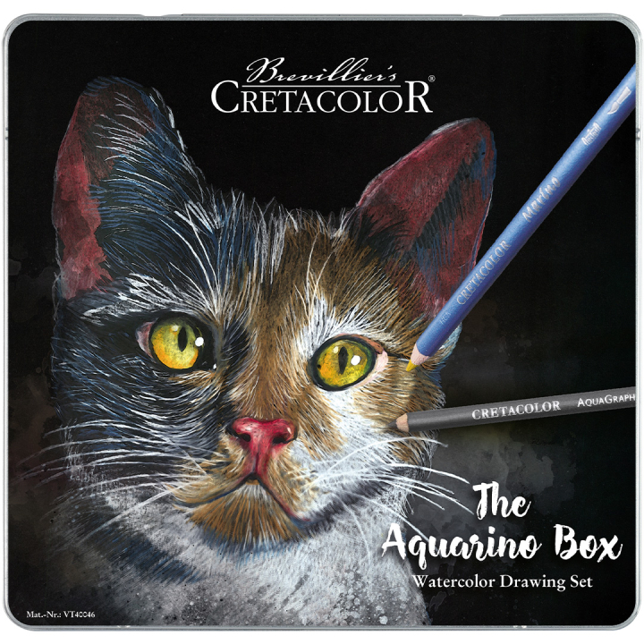 The Aquarino Box Watercolour Drawing set 24 pieces in the group Pens / Artist Pens / Watercolor Pencils at Pen Store (135647)