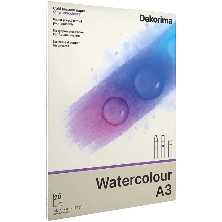 Watercolour Pad 165g A3 in the group Paper & Pads / Artist Pads & Paper / Watercolor Pads at Pen Store (135677)