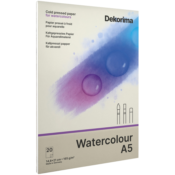 Watercolour Pad 165g A5 in the group Paper & Pads / Artist Pads & Paper / Watercolor Pads at Pen Store (135679)