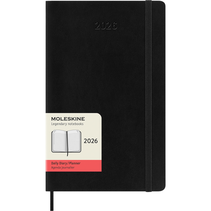 Calendar 12M Daily 2026 Softcover Large Black in the group Paper & Pads / Planners / 12-Month Planners at Pen Store (136082)