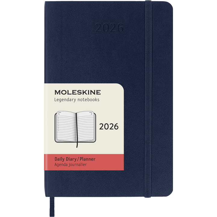 Calendar 12M Daily 2026 Softcover Pocket Sapphire Blue in the group Paper & Pads / Planners / 12-Month Planners at Pen Store (136096)