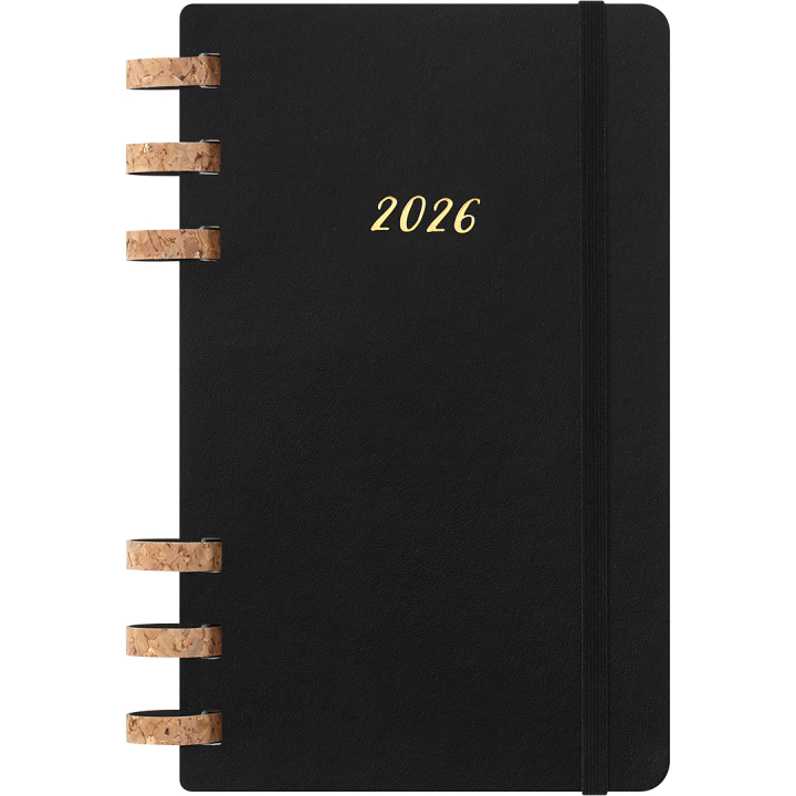 Calendar 12M Spiral Planner 2026 Large Black in the group Paper & Pads / Planners / 12-Month Planners at Pen Store (136104)