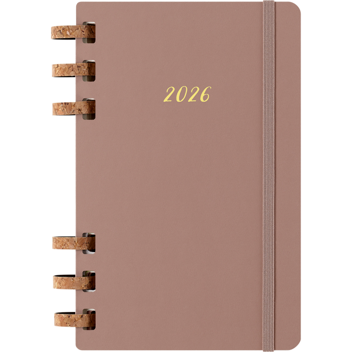 Calendar 12M Spiral Planner 2026 Large Almond in the group Paper & Pads / Planners / 12-Month Planners at Pen Store (136105)