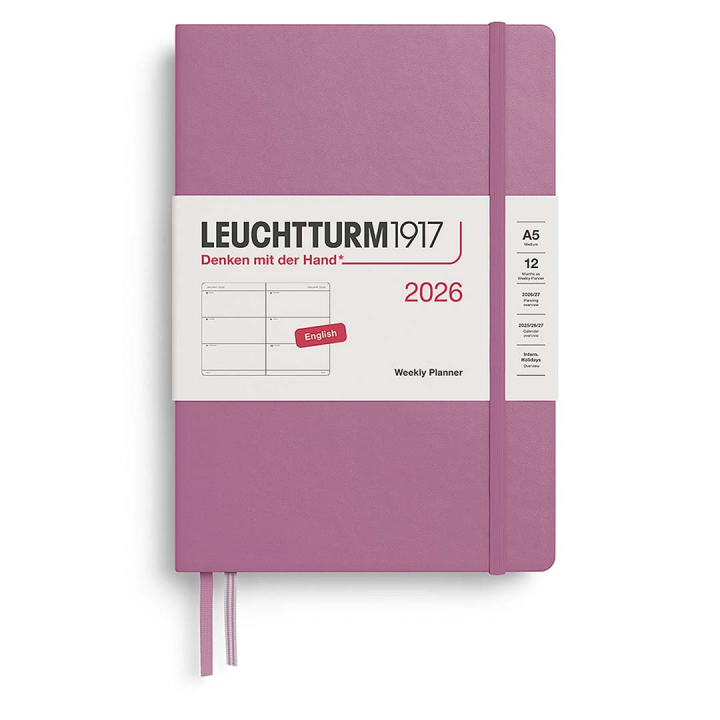 Calendar Weekly Planner 2026 A5 Dusty Rose in the group Paper & Pads / Planners / 12-Month Planners at Pen Store (136252)
