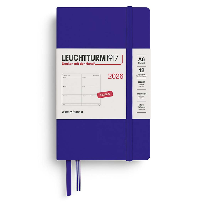 Calendar Weekly Planner 2026 A6 Ink in the group Paper & Pads / Planners / 12-Month Planners at Pen Store (136266)