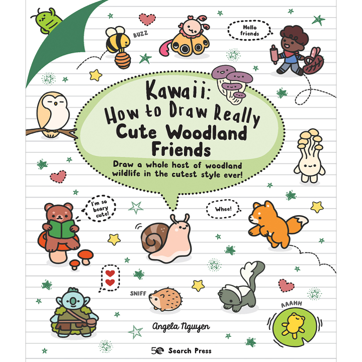 Kawaii: How to Draw Really Cute Woodland Friends in the group Hobby & Creativity / Books / Art Instruction Books at Pen Store (136322)