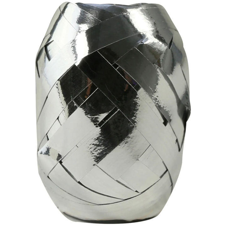 Gift ribbon metallic 10m x 7 mm Silver in the group Hobby & Creativity / Holidays and seasons / Wrapping at Pen Store (136412)