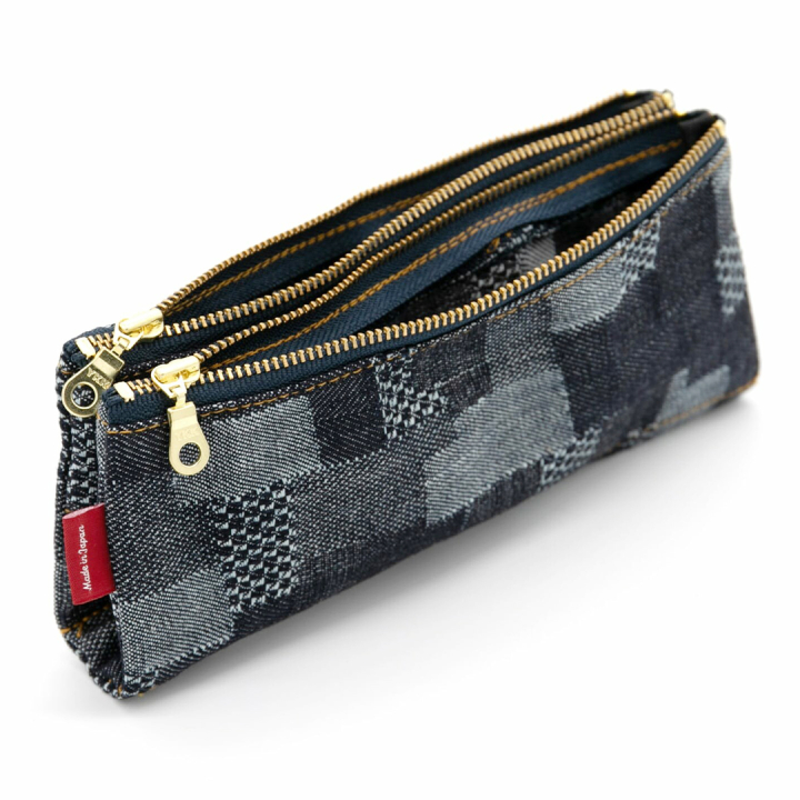 Pen Case Patchwork Denim in the group Pens / Pen Accessories / Pencil Cases at Pen Store (136430)