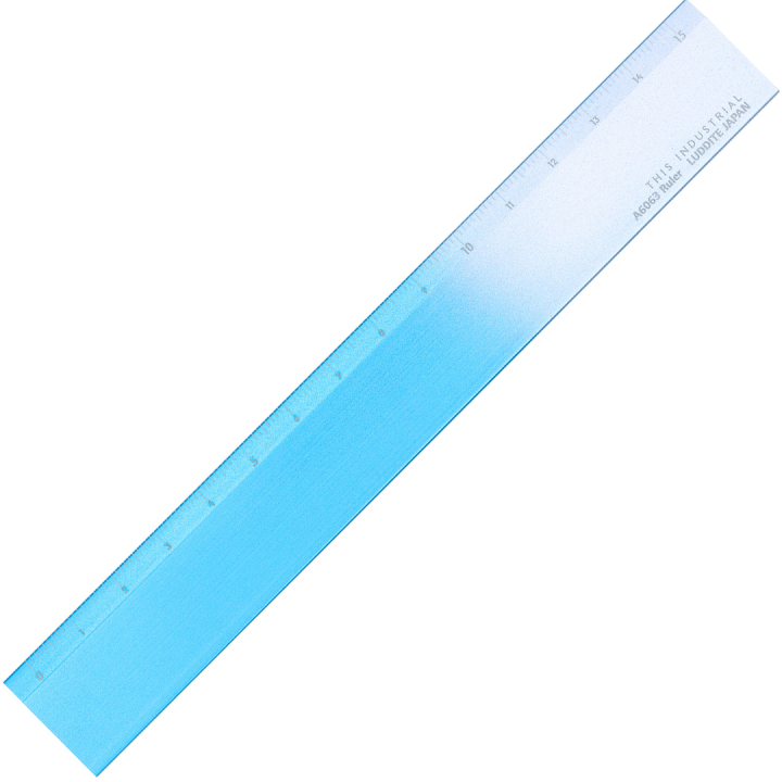 Ruler Aluminium 15 cm Turquoise/Silver in the group Hobby & Creativity / Hobby Accessories / Rulers at Pen Store (136442)