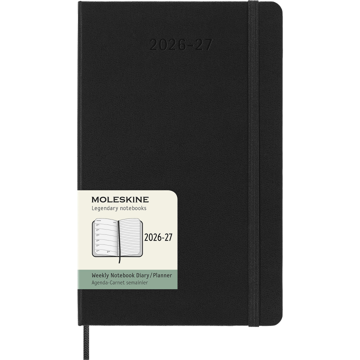 Calendar 18M WeekNote Hard Cover Large Black in the group Paper & Pads / Planners / 18-Month Planners at Pen Store (137011)