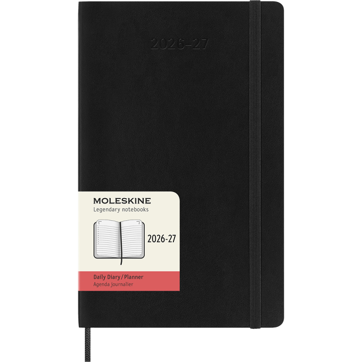 Calendar 18M Daily Soft Cover Large Black in the group Paper & Pads / Planners / 18-Month Planners at Pen Store (137015)