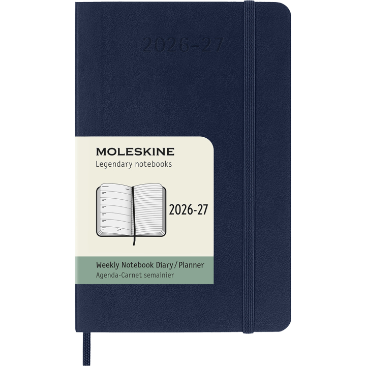 Calendar 18M WeekNote Soft Cover Pocket Sapphire Blue in the group Paper & Pads / Planners / 18-Month Planners at Pen Store (137018)