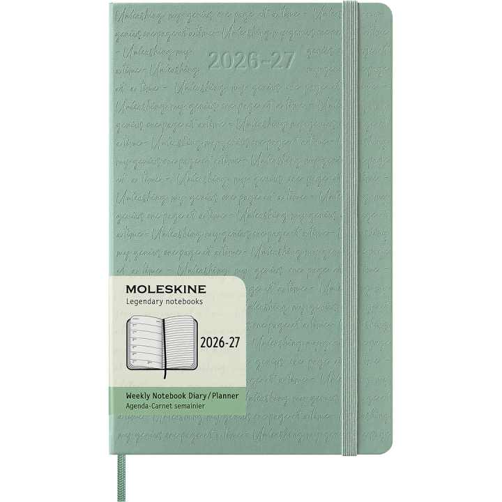 Calendar 18M WeekNote Hard Cover Large Sage Green in the group Paper & Pads / Planners / 18-Month Planners at Pen Store (137024)