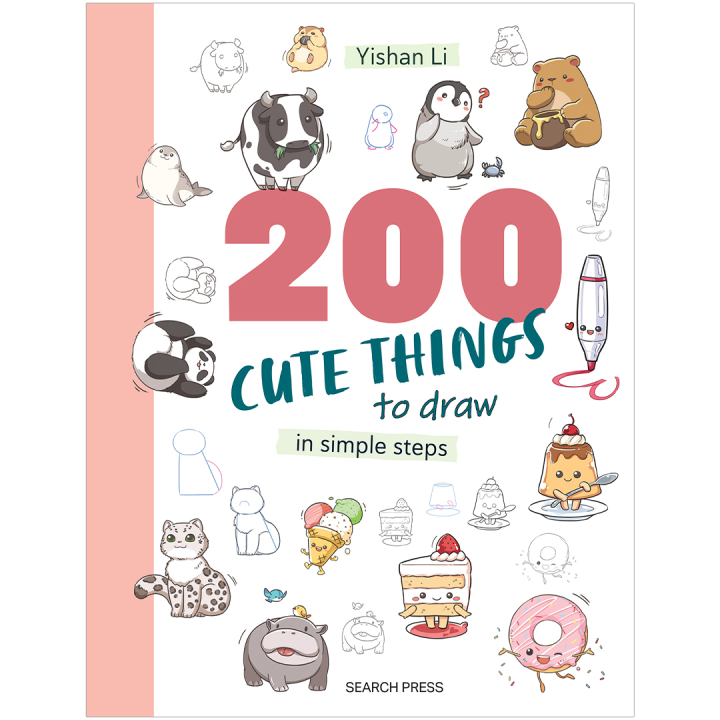 200 Cute Things to Draw in the group Hobby & Creativity / Books / Art Instruction Books at Pen Store (137199)