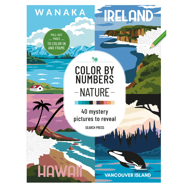 Color by Numbers: Nature in the group Hobby & Creativity / Books / Adult Coloring Books at Pen Store (137206)