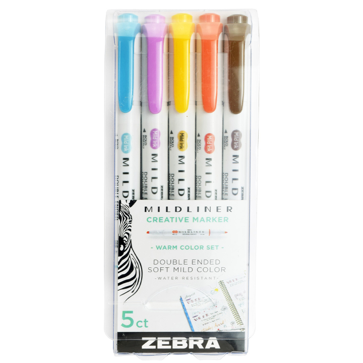 Mildliner 5-pack Warm in the group Pens / Artist Pens / Illustration Markers at Pen Store (137263)
