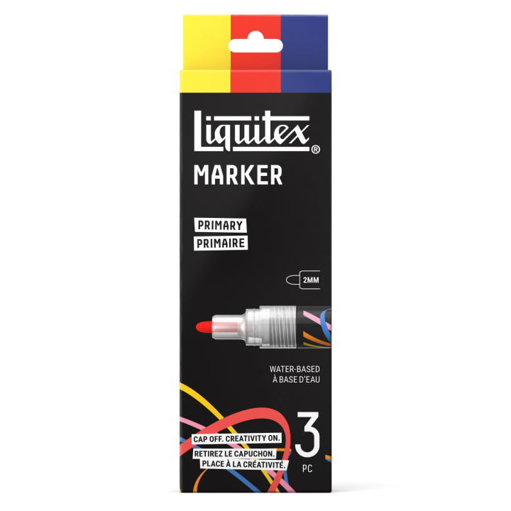 Marker Primary 3-piece Set in the group Pens / Artist Pens / Acrylic Markers at Pen Store (137369)