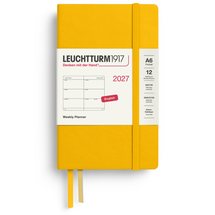 Calendar Weekly Planner 2027 A6 Sunflower in the group Paper & Pads / Planners / 12-Month Planners at Pen Store (137482)