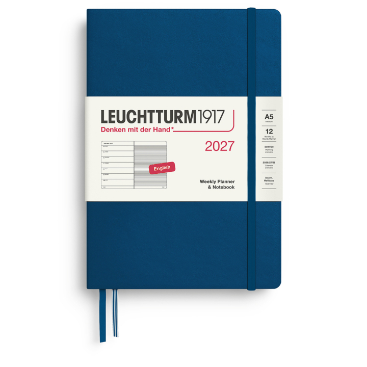 Calendar Weekly Planner & Notebook 2026 A5 Indigo in the group Paper & Pads / Planners / 12-Month Planners at Pen Store (137522)
