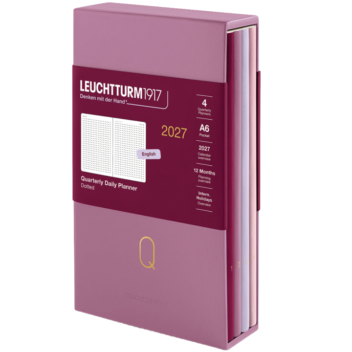 Calendar Quarterly Planner 2027 Shades of Rose in the group Paper & Pads / Planners / 12-Month Planners at Pen Store (137524)