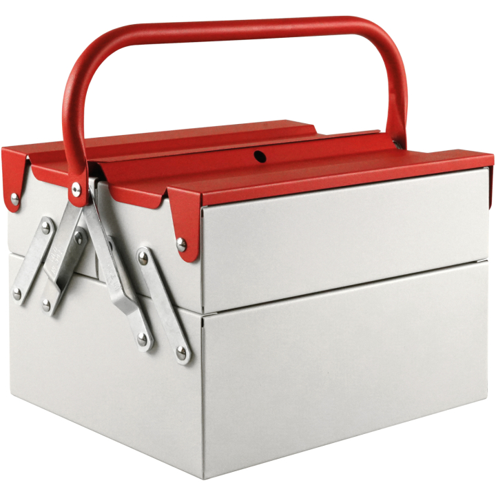 Toolbox Atena Grey/Red in the group Hobby & Creativity / Organize / Storage at Pen Store (137547)