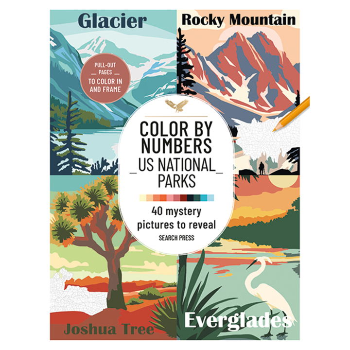 Color by Numbers: US National Parks in the group Hobby & Creativity / Books / Art Instruction Books at Pen Store (137576)