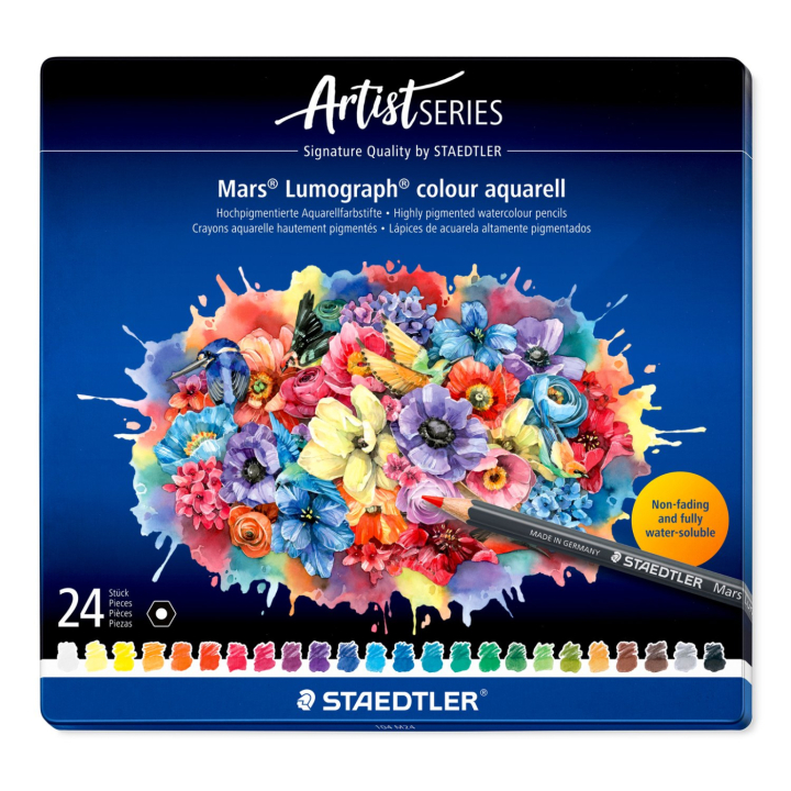 Watercolour pencils Mars Lumograph set of 24 in the group Pens / Artist Pens / Watercolor Pencils at Pen Store (137605)