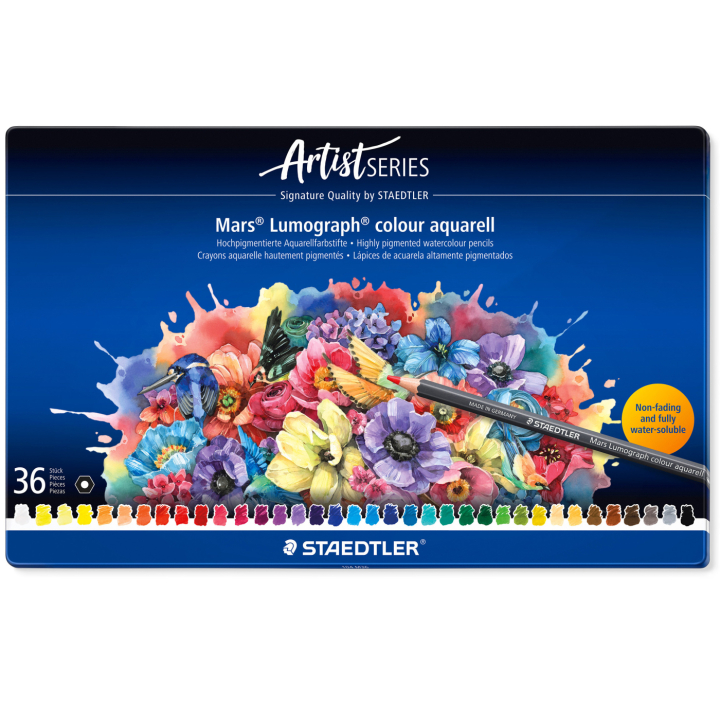 Watercolour pencils Mars Lumograph set of 36 in the group Pens / Artist Pens / Watercolor Pencils at Pen Store (137607)