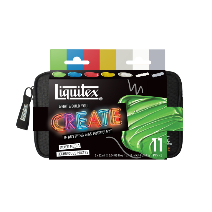 Acrylic paint Basics Mixed Media Set 5x22 ml in the group Art Supplies / Artist colours / Acrylic Paint at Pen Store (137827)