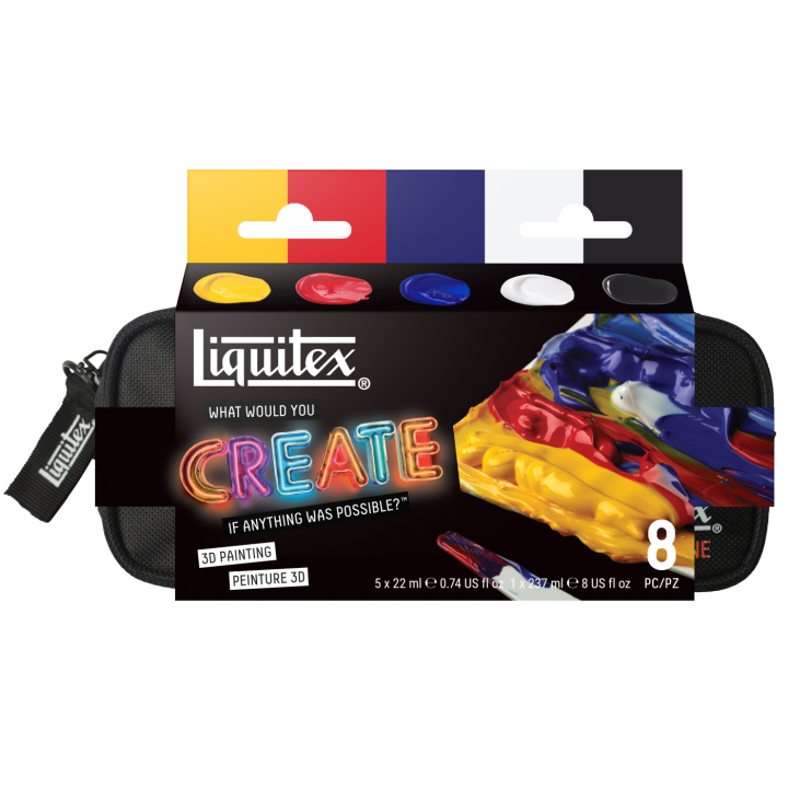 Acrylic Paint Basics 3D Painting 5 x 22 ml in the group Art Supplies / Artist colours / Acrylic Paint at Pen Store (137831)