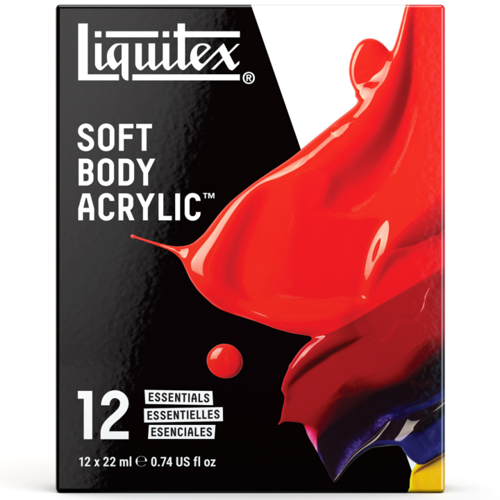 Acrylic Paint Soft Body Essentials Set 12x22 ml in the group Art Supplies / Artist colours / Acrylic Paint at Pen Store (137845)