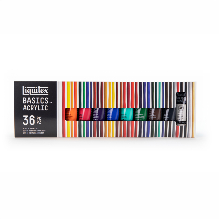 Basics Acrylic Paint Set 36x22 ml in the group Art Supplies / Artist colours / Acrylic Paint at Pen Store (137848)
