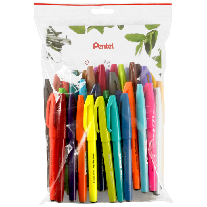 Fude Touch Brush Sign Pen 36-set in the group Pens / Artist Pens / Brush Pens at Pen Store (137956)