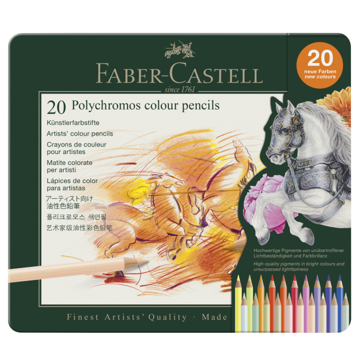 Colouring pencils Polychromos 20-set in the group Pens / Artist Pens / Colored Pencils at Pen Store (137960)