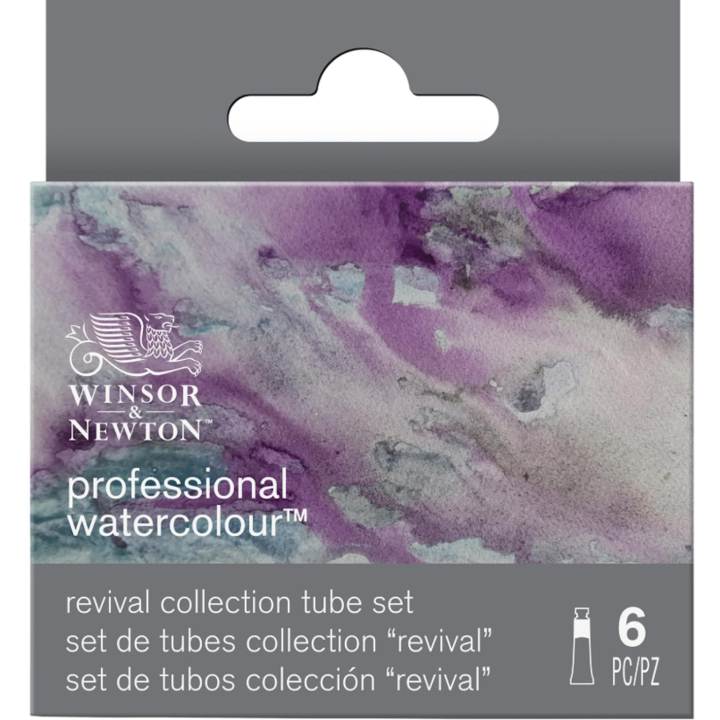 Professional Watercolour 5 ml Tubes Revival Set of 6 in the group Art Supplies / Artist colours / Watercolor Paint / Watercolor in tube at Pen Store (137999)