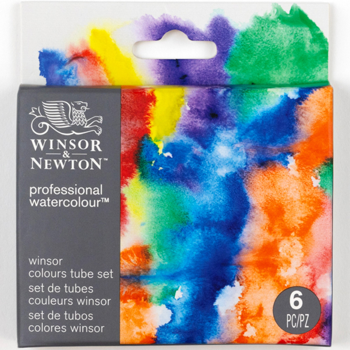 Professional Watercolour 5 ml Tubes Winsor 6-set in the group Art Supplies / Artist colours / Watercolor Paint / Watercolor in tube at Pen Store (138003)