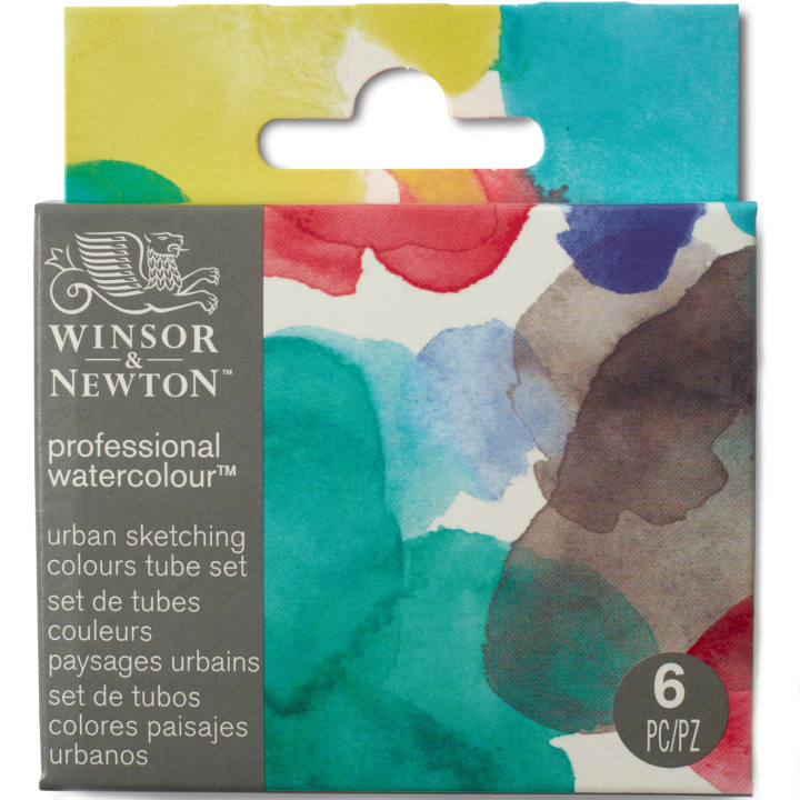 Professional Watercolour 5 ml Tubes Urban Set of 6 in the group Art Supplies / Artist colours / Watercolor Paint / Watercolor in tube at Pen Store (138005)