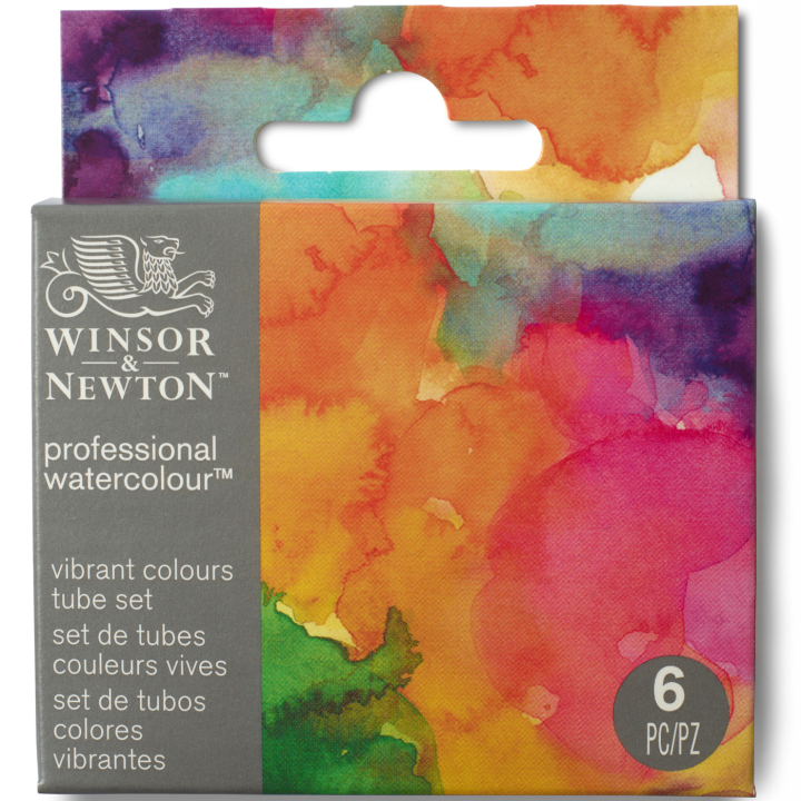 Professional Watercolour 5 ml Tubes Vibrant Set of 6 in the group Art Supplies / Artist colours / Watercolor Paint / Watercolor in tube at Pen Store (138007)